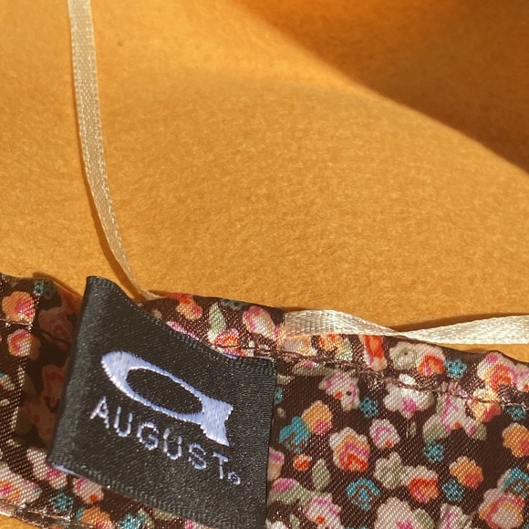 NWOT Sharp August fedora, mustard yellow, never worn, see all photos below. - Picture 9 of 9